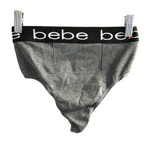BEBE- WOMENS HIGH WAISTED TUMMY CONTROL THONG UNDERWEAR SIZE-SMALL